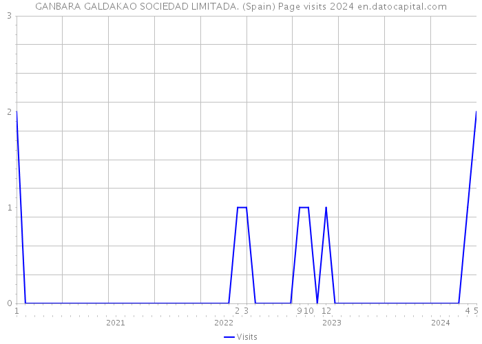 GANBARA GALDAKAO SOCIEDAD LIMITADA. (Spain) Page visits 2024 