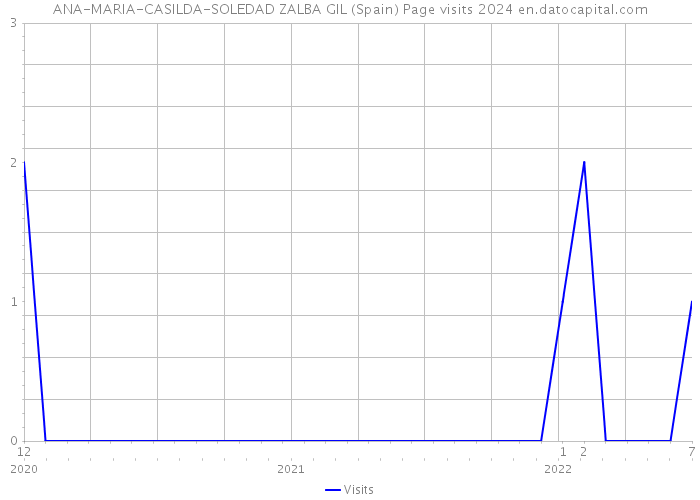 ANA-MARIA-CASILDA-SOLEDAD ZALBA GIL (Spain) Page visits 2024 