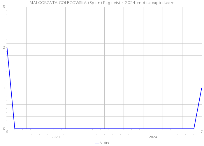 MALGORZATA GOLEGOWSKA (Spain) Page visits 2024 