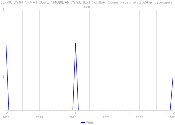 SERVICIOS INFORMATICOS E INMOBILIARIOS S.L. (EXTINGUIDA) (Spain) Page visits 2024 