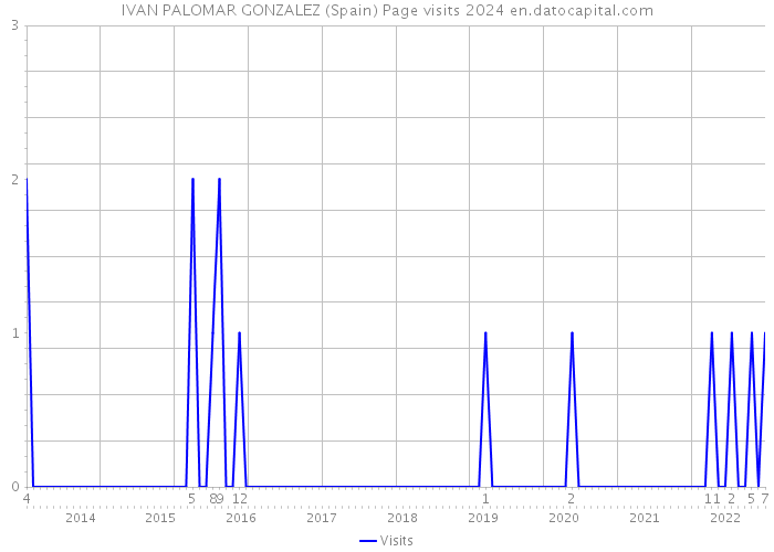 IVAN PALOMAR GONZALEZ (Spain) Page visits 2024 
