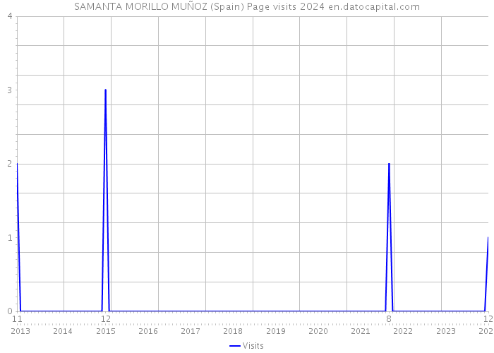 SAMANTA MORILLO MUÑOZ (Spain) Page visits 2024 