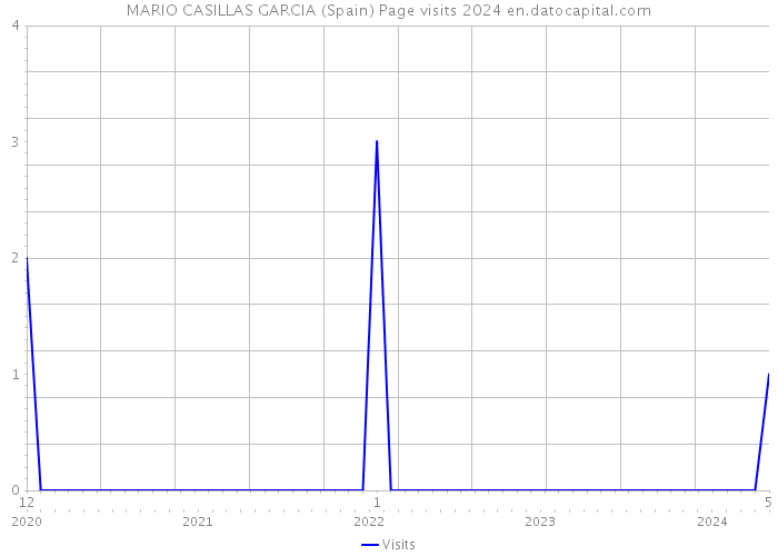 MARIO CASILLAS GARCIA (Spain) Page visits 2024 