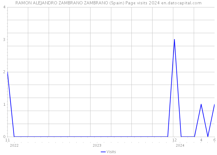 RAMON ALEJANDRO ZAMBRANO ZAMBRANO (Spain) Page visits 2024 