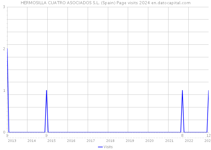 HERMOSILLA CUATRO ASOCIADOS S.L. (Spain) Page visits 2024 