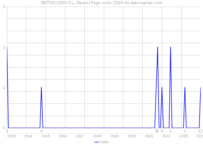 SEITON 2000 S.L. (Spain) Page visits 2024 