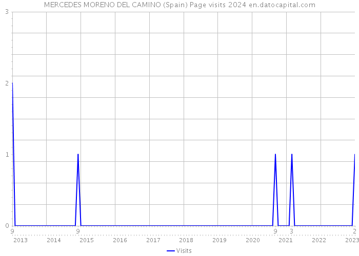 MERCEDES MORENO DEL CAMINO (Spain) Page visits 2024 