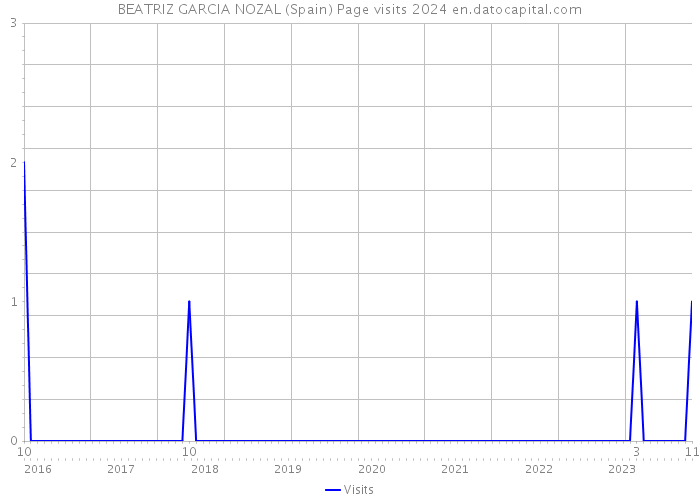 BEATRIZ GARCIA NOZAL (Spain) Page visits 2024 