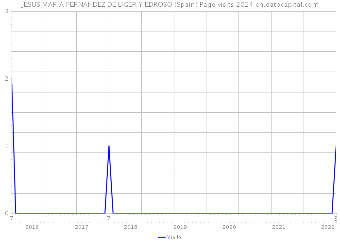 JESUS MARIA FERNANDEZ DE LIGER Y EDROSO (Spain) Page visits 2024 