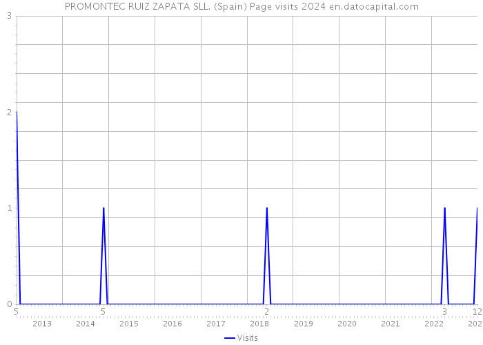 PROMONTEC RUIZ ZAPATA SLL. (Spain) Page visits 2024 