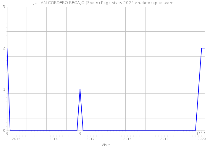 JULIAN CORDERO REGAJO (Spain) Page visits 2024 