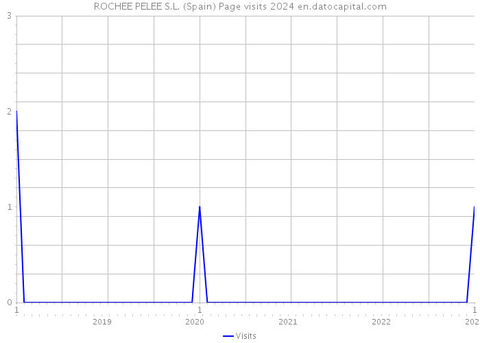 ROCHEE PELEE S.L. (Spain) Page visits 2024 