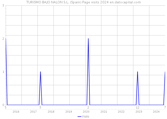 TURISMO BAJO NALON S.L. (Spain) Page visits 2024 