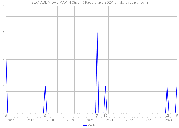 BERNABE VIDAL MARIN (Spain) Page visits 2024 