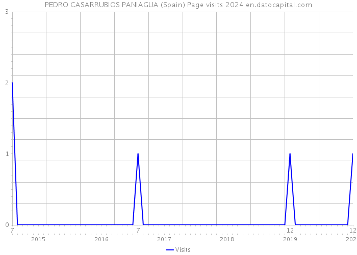 PEDRO CASARRUBIOS PANIAGUA (Spain) Page visits 2024 