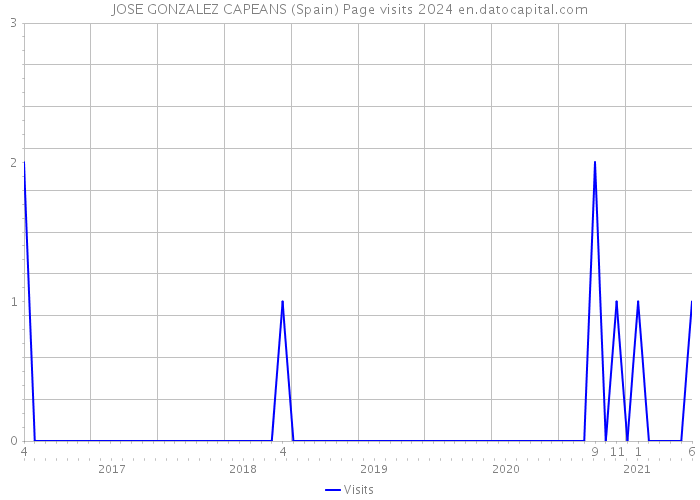 JOSE GONZALEZ CAPEANS (Spain) Page visits 2024 