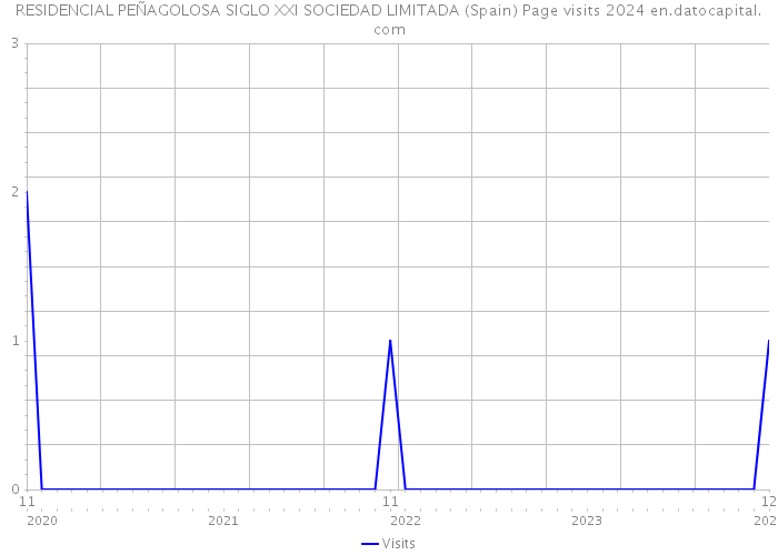 RESIDENCIAL PEÑAGOLOSA SIGLO XXI SOCIEDAD LIMITADA (Spain) Page visits 2024 