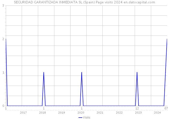 SEGURIDAD GARANTIZADA INMEDIATA SL (Spain) Page visits 2024 