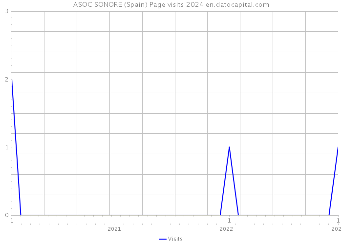 ASOC SONORE (Spain) Page visits 2024 
