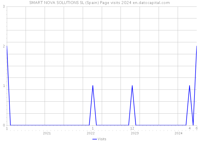 SMART NOVA SOLUTIONS SL (Spain) Page visits 2024 