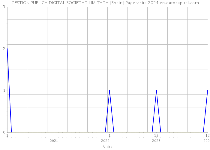 GESTION PUBLICA DIGITAL SOCIEDAD LIMITADA (Spain) Page visits 2024 