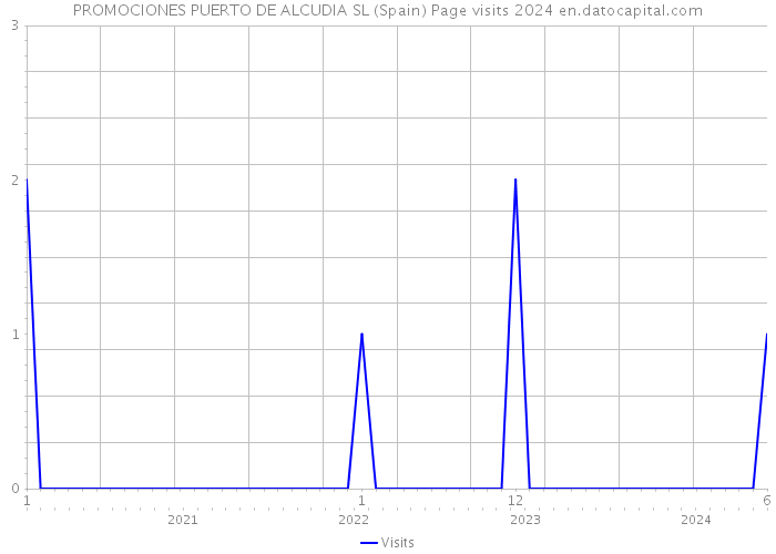 PROMOCIONES PUERTO DE ALCUDIA SL (Spain) Page visits 2024 