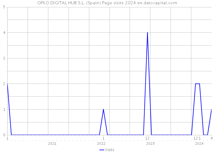 OPKO DIGITAL HUB S.L. (Spain) Page visits 2024 