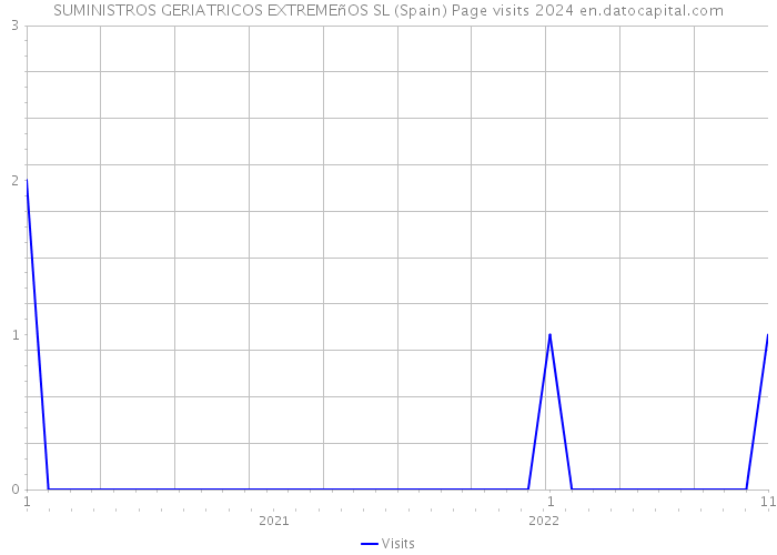 SUMINISTROS GERIATRICOS EXTREMEñOS SL (Spain) Page visits 2024 