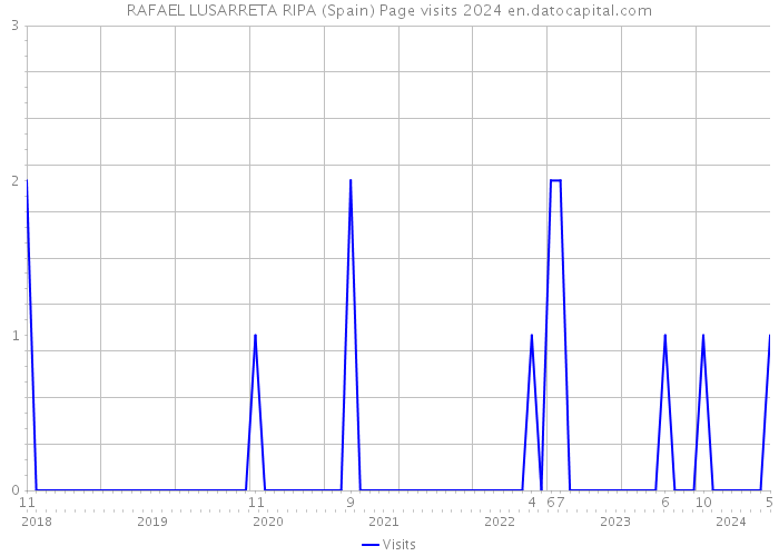 RAFAEL LUSARRETA RIPA (Spain) Page visits 2024 