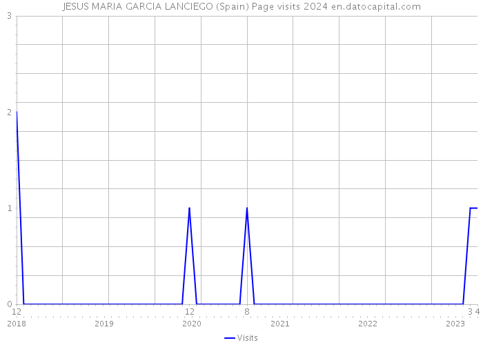 JESUS MARIA GARCIA LANCIEGO (Spain) Page visits 2024 