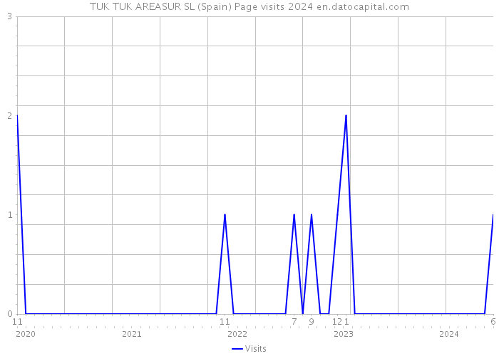 TUK TUK AREASUR SL (Spain) Page visits 2024 