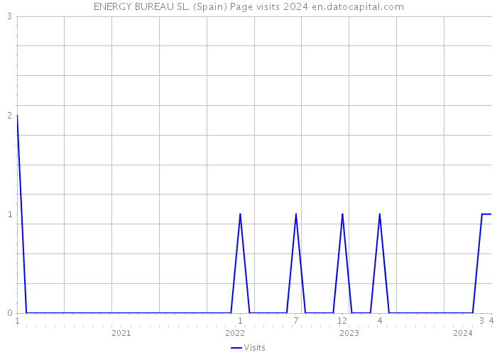 ENERGY BUREAU SL. (Spain) Page visits 2024 