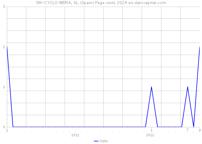 SM-CYCLO IBERIA, SL. (Spain) Page visits 2024 