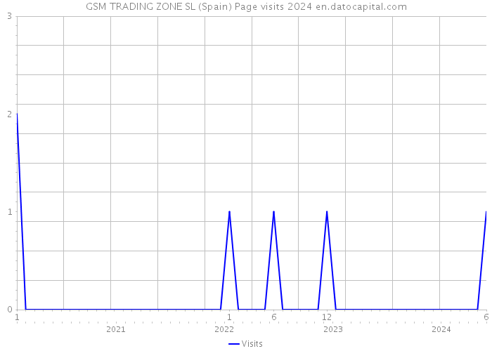 GSM TRADING ZONE SL (Spain) Page visits 2024 