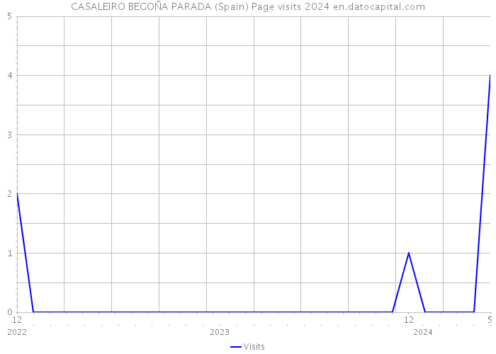 CASALEIRO BEGOÑA PARADA (Spain) Page visits 2024 
