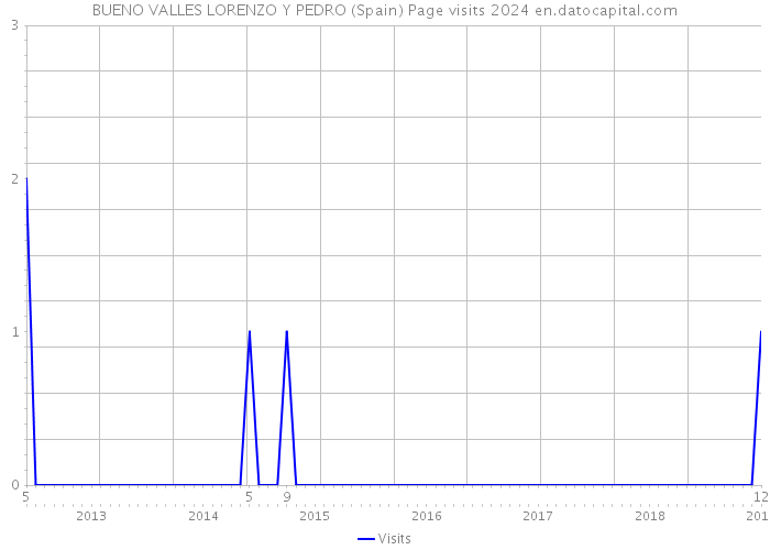 BUENO VALLES LORENZO Y PEDRO (Spain) Page visits 2024 