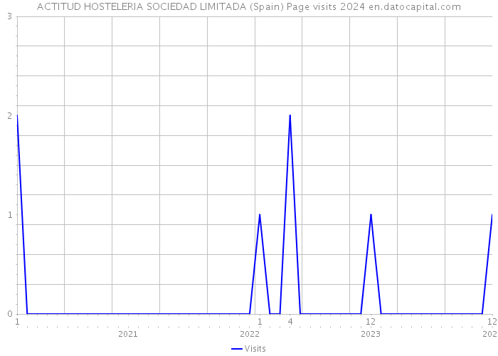 ACTITUD HOSTELERIA SOCIEDAD LIMITADA (Spain) Page visits 2024 