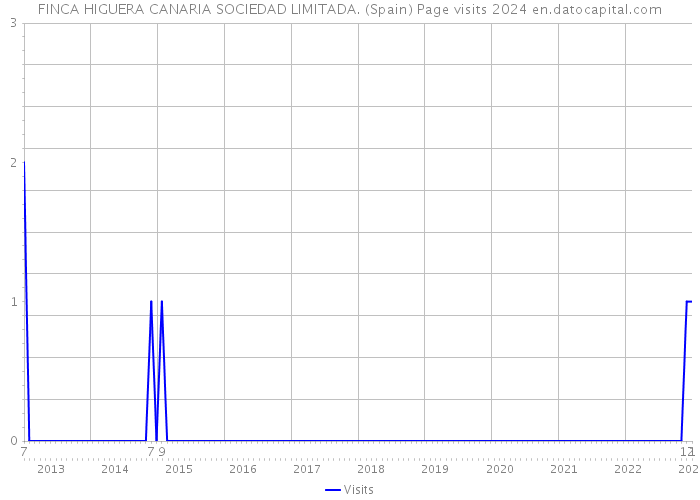 FINCA HIGUERA CANARIA SOCIEDAD LIMITADA. (Spain) Page visits 2024 
