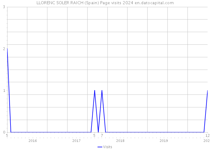 LLORENC SOLER RAICH (Spain) Page visits 2024 