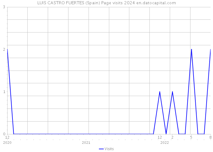 LUIS CASTRO FUERTES (Spain) Page visits 2024 