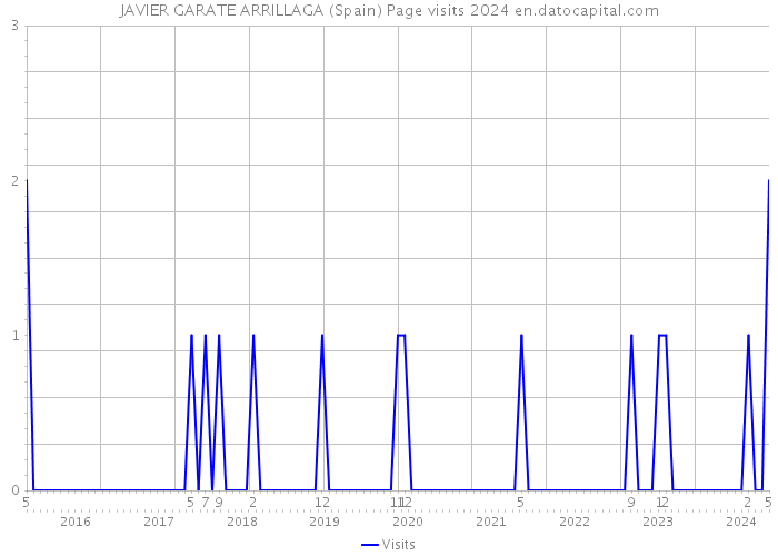 JAVIER GARATE ARRILLAGA (Spain) Page visits 2024 
