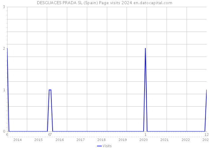 DESGUACES PRADA SL (Spain) Page visits 2024 