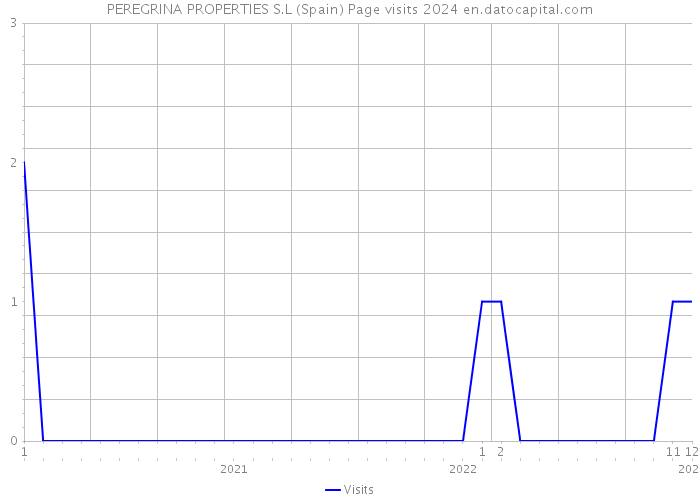 PEREGRINA PROPERTIES S.L (Spain) Page visits 2024 