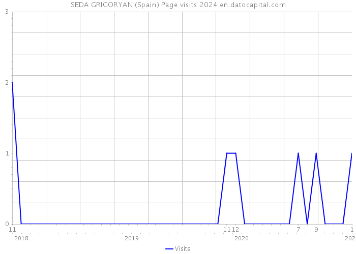 SEDA GRIGORYAN (Spain) Page visits 2024 