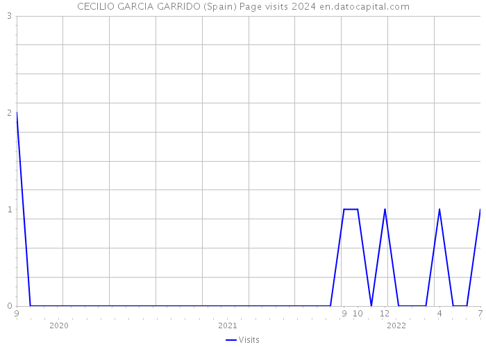 CECILIO GARCIA GARRIDO (Spain) Page visits 2024 