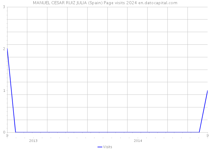 MANUEL CESAR RUIZ JULIA (Spain) Page visits 2024 