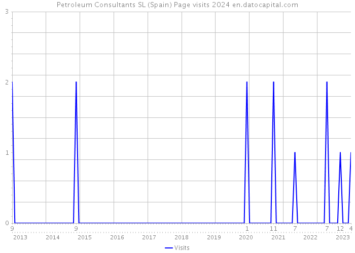 Petroleum Consultants SL (Spain) Page visits 2024 