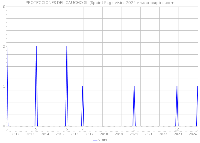 PROTECCIONES DEL CAUCHO SL (Spain) Page visits 2024 