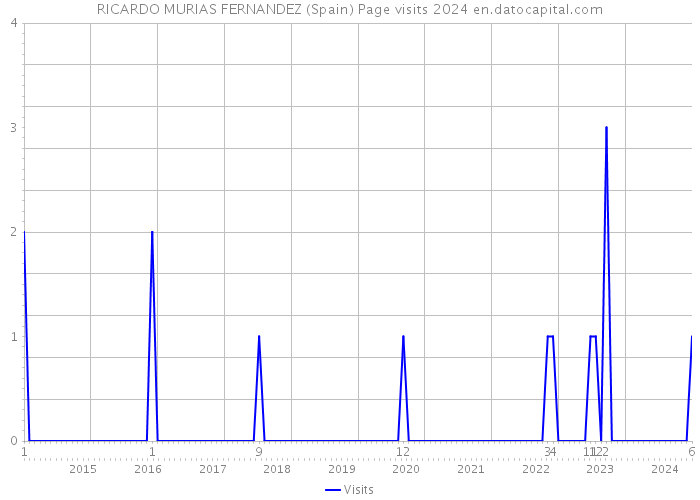 RICARDO MURIAS FERNANDEZ (Spain) Page visits 2024 