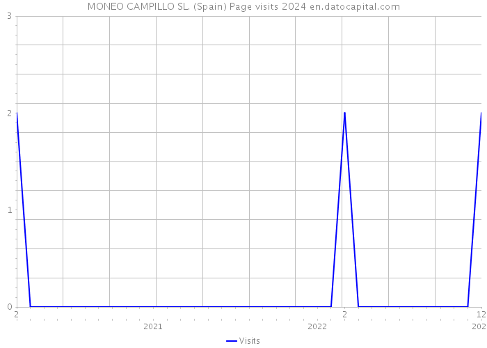 MONEO CAMPILLO SL. (Spain) Page visits 2024 